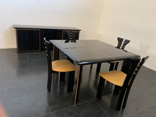 Dining Table Set by Pierre Cardin for Roche Bobois, 1970s, Set of 6-IJR-1784019