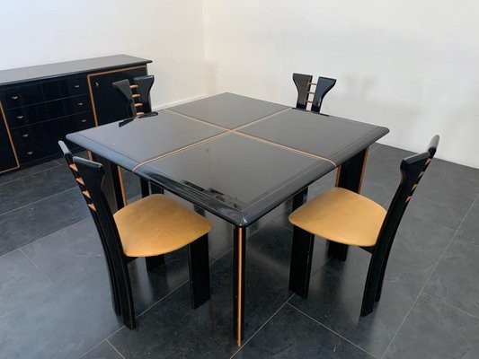 Dining Table Set by Pierre Cardin for Roche Bobois, 1970s, Set of 6-IJR-1784019