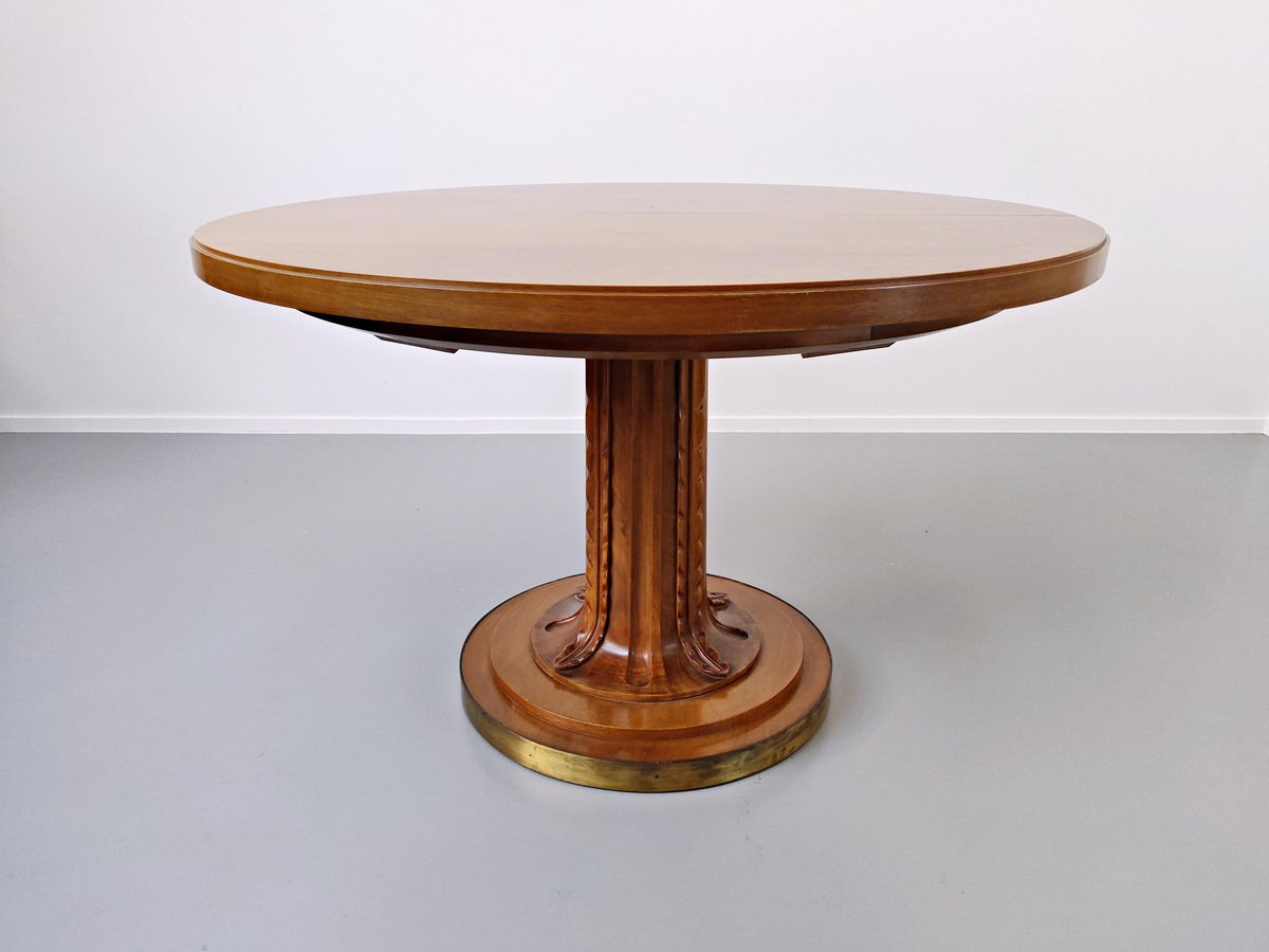 Dining Table with 2 Extensions by T.H. Robsjohn-Gibbings for Saridis