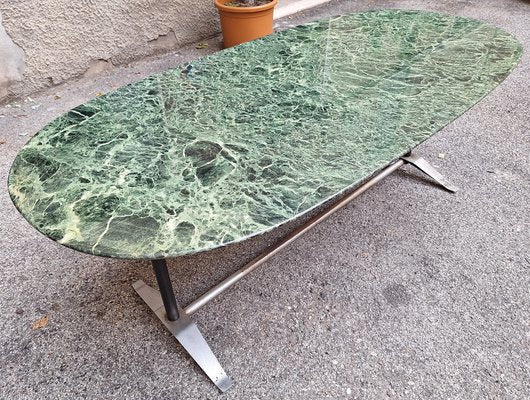 Dining Table with Alpi Green Top by Gio Ponti and Alberto Rosselli for Rima, 1950s-OHK-1787068