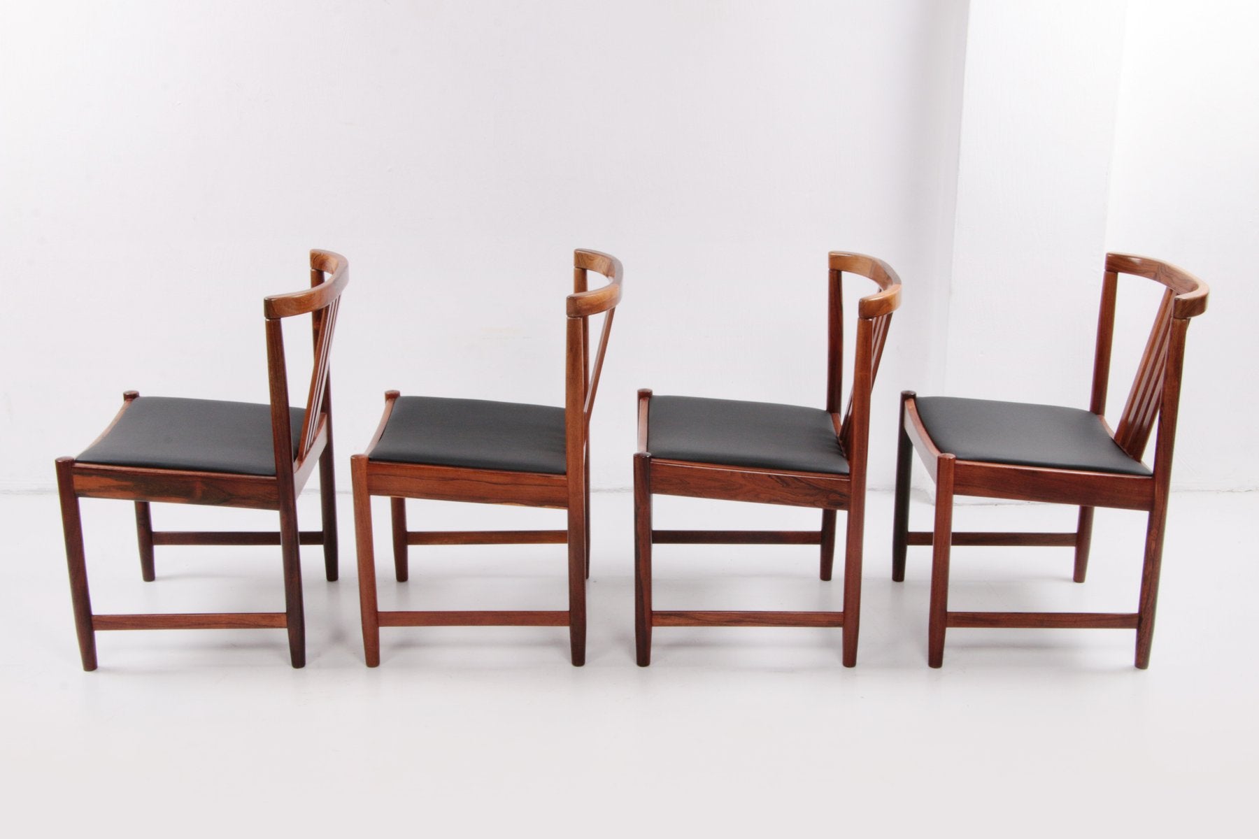 Dinner Chairs by Illum Wrapsø, Denmark, 1960s, Set of 4