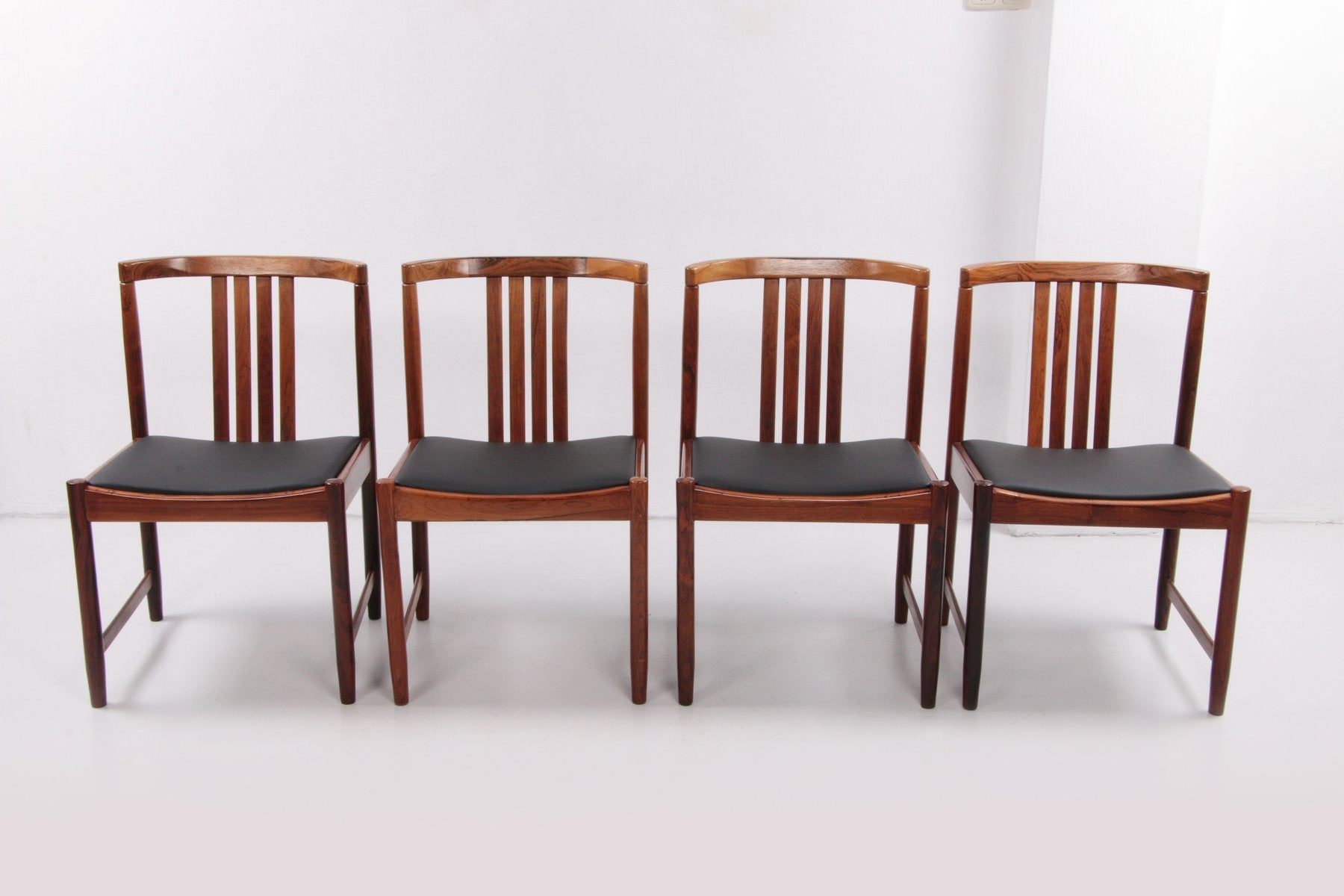 Dinner Chairs by Illum Wrapsø, Denmark, 1960s, Set of 4