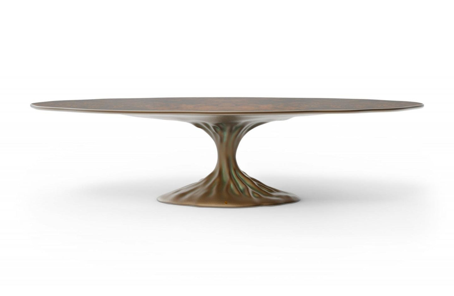 Dinner Table with Walnut Root Top by Europa Antiques