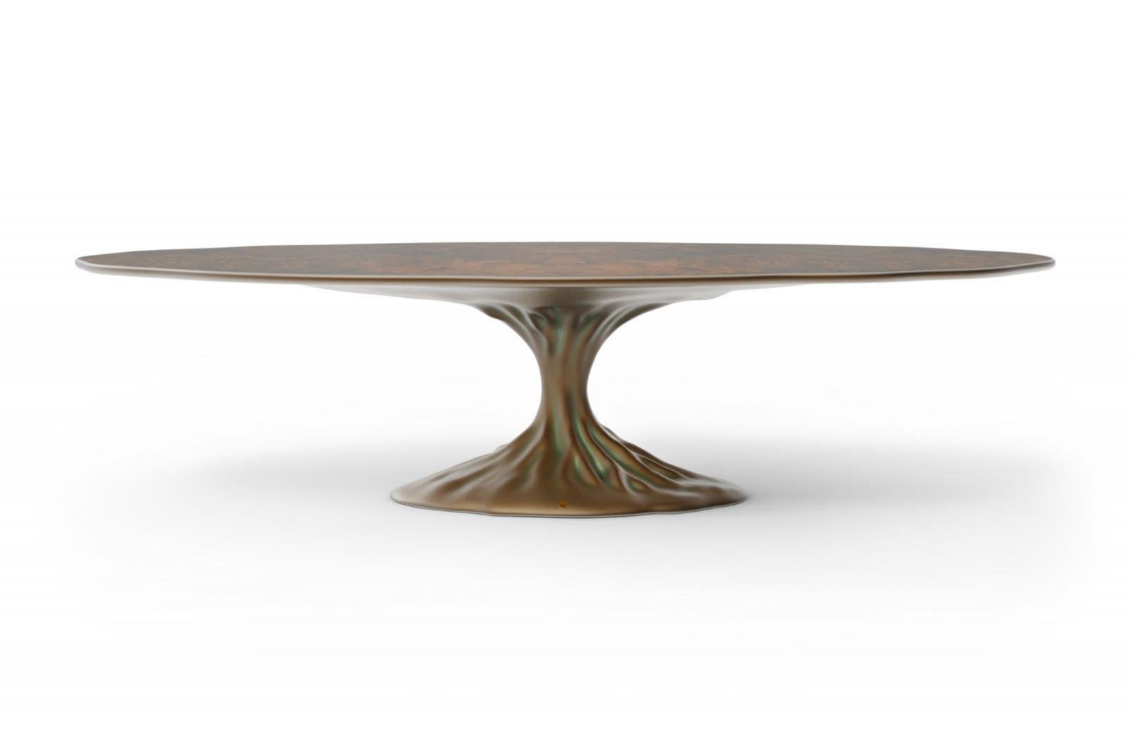 Dinner Table with Walnut Root Top by Europa Antiques