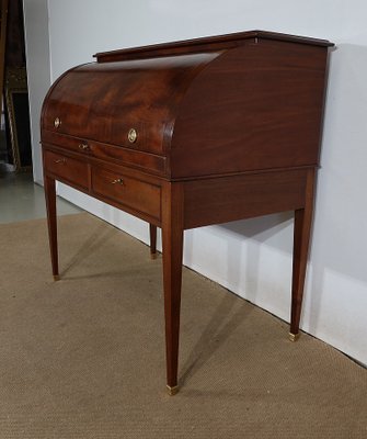 Directoire Mahogany Cylinder Desk, Early 19th Century-RVK-1406251