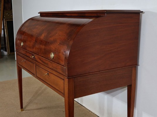 Directoire Mahogany Cylinder Desk, Early 19th Century-RVK-1406251