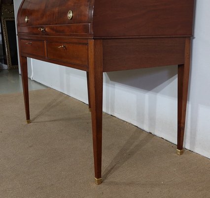 Directoire Mahogany Cylinder Desk, Early 19th Century-RVK-1406251