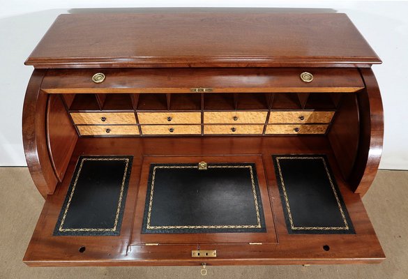 Directoire Mahogany Cylinder Desk, Early 19th Century-RVK-1406251