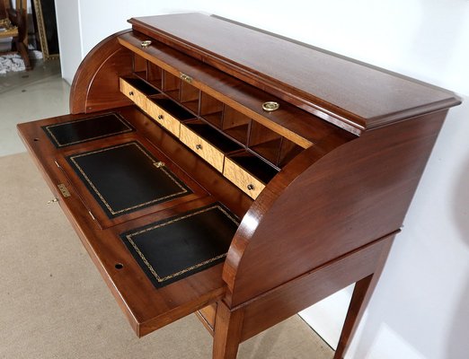 Directoire Mahogany Cylinder Desk, Early 19th Century-RVK-1406251