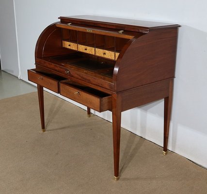 Directoire Mahogany Cylinder Desk, Early 19th Century-RVK-1406251