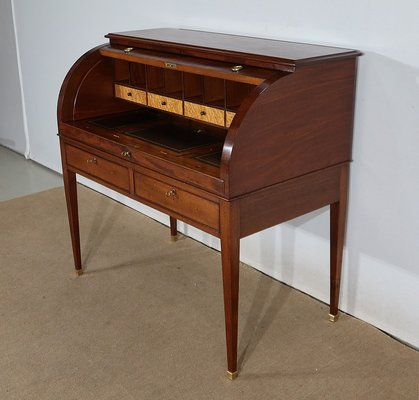 Directoire Mahogany Cylinder Desk, Early 19th Century-RVK-1406251