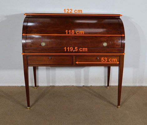 Directoire Mahogany Cylinder Desk, Early 19th Century-RVK-1406251