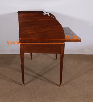 Directoire Mahogany Cylinder Desk, Early 19th Century-RVK-1406251