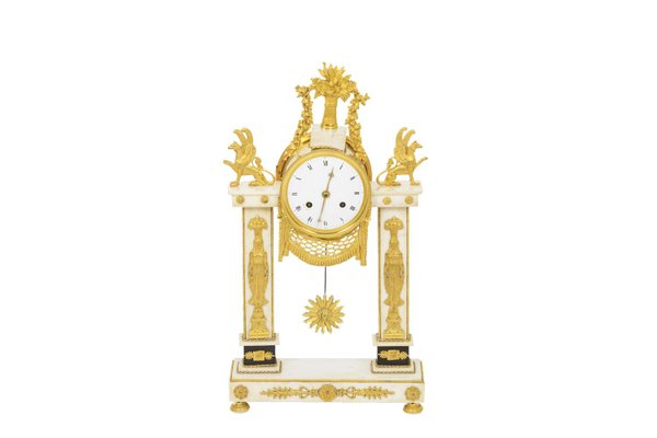 Directoire Period Portico Clock-CEJ-915306