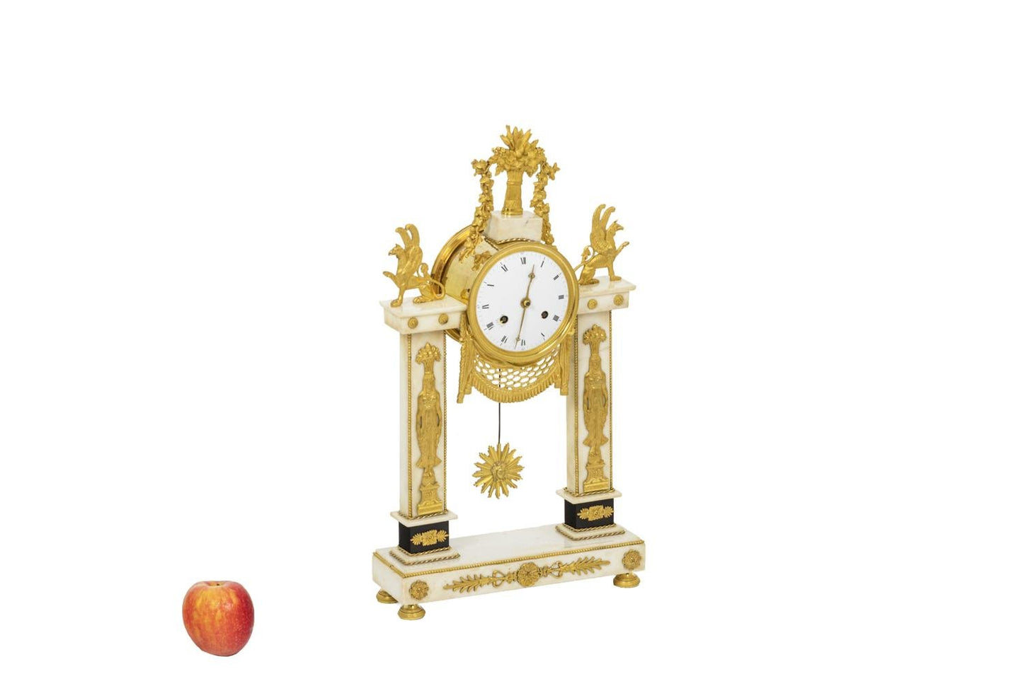 Directoire Period Portico Clock