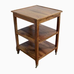 Directoire Style Blond Walnut Serving Trolley, Early 1800s-RVK-1075998