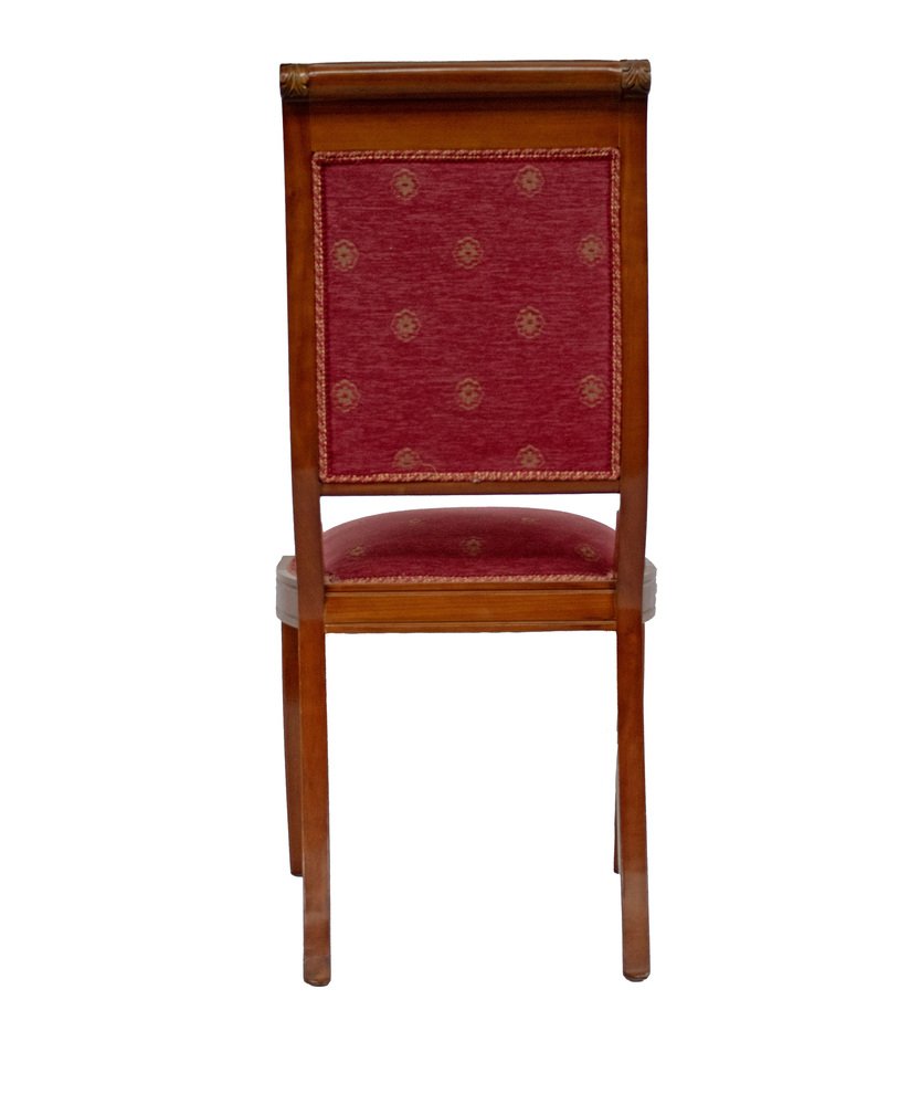 Directoire Style Chairs in Cherry Wood, 1990s, Set of 8