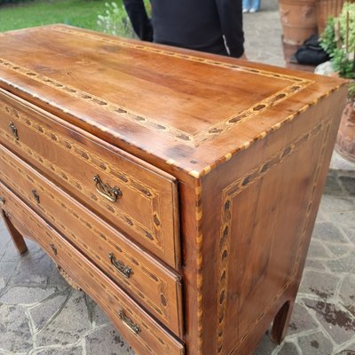 Directory Chest of Drawers in Walnut and Cherry Inlays, 1740-KMR-2022561