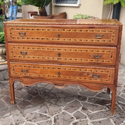 Directory Chest of Drawers in Walnut and Cherry Inlays, 1740-KMR-2022561