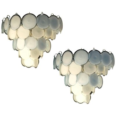 Disc Chandeliers from Vistosi, Murano, 1970, Set of 2-MBH-1032265