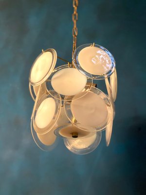 Disc Murano Chandelier from Vistosi, 1970s-MBH-1032178