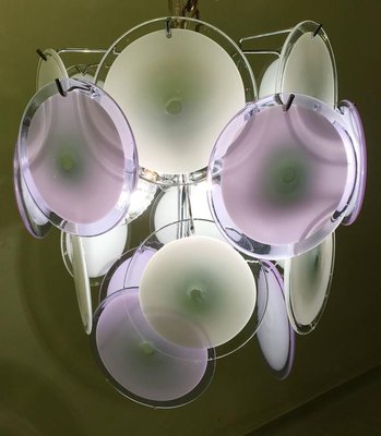 Disc Murano Chandelier from Vistosi, 1970s-MBH-1032178