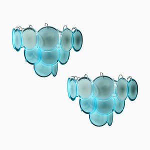 Disc Murano Chandelier from Vistosi, 1970s, Set of 2-MBH-1032168