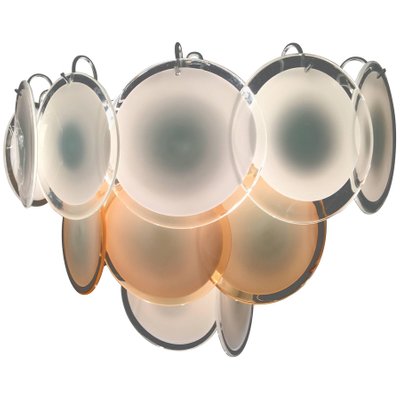 Disc Murano Chandeliers from Vistosi, 1970s, Set of 4-MBH-1032262