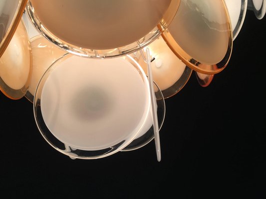 Disc Murano Chandeliers from Vistosi, 1970s, Set of 4-MBH-1032262