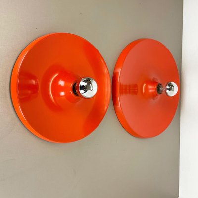 Disc Wall Lights by Honsel attributed to Charlotte Perriand, Germany, 1970s, Set of 2-QZ-1452171