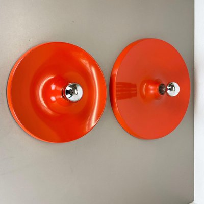 Disc Wall Lights by Honsel attributed to Charlotte Perriand, Germany, 1970s, Set of 2-QZ-1452171