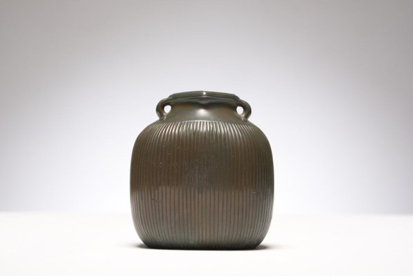 Disco Metal Vase by Just Andersen for Just Andersen, 1930s-HZO-789344