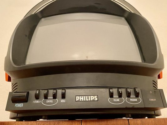 Discoverer TV in Helmet Shape with Visor from Phillips, 1980s-PYR-810041