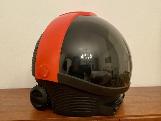 Discoverer TV in Helmet Shape with Visor from Phillips, 1980s-PYR-810041