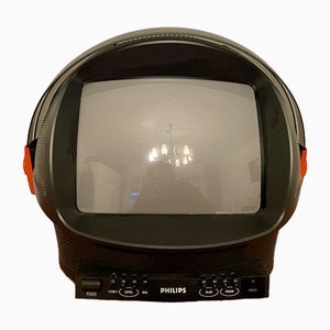 Discoverer TV in Helmet Shape with Visor from Phillips, 1980s-PYR-810041