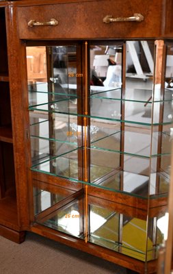 Display Buffet in Thuya Veneer and Black Marble from Maison Stourm, 1940-RVK-1406361