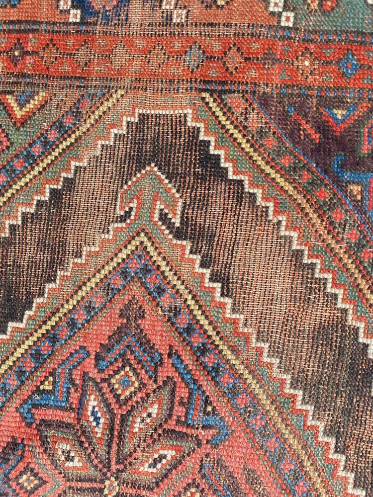 Distressed Kurdish Rug