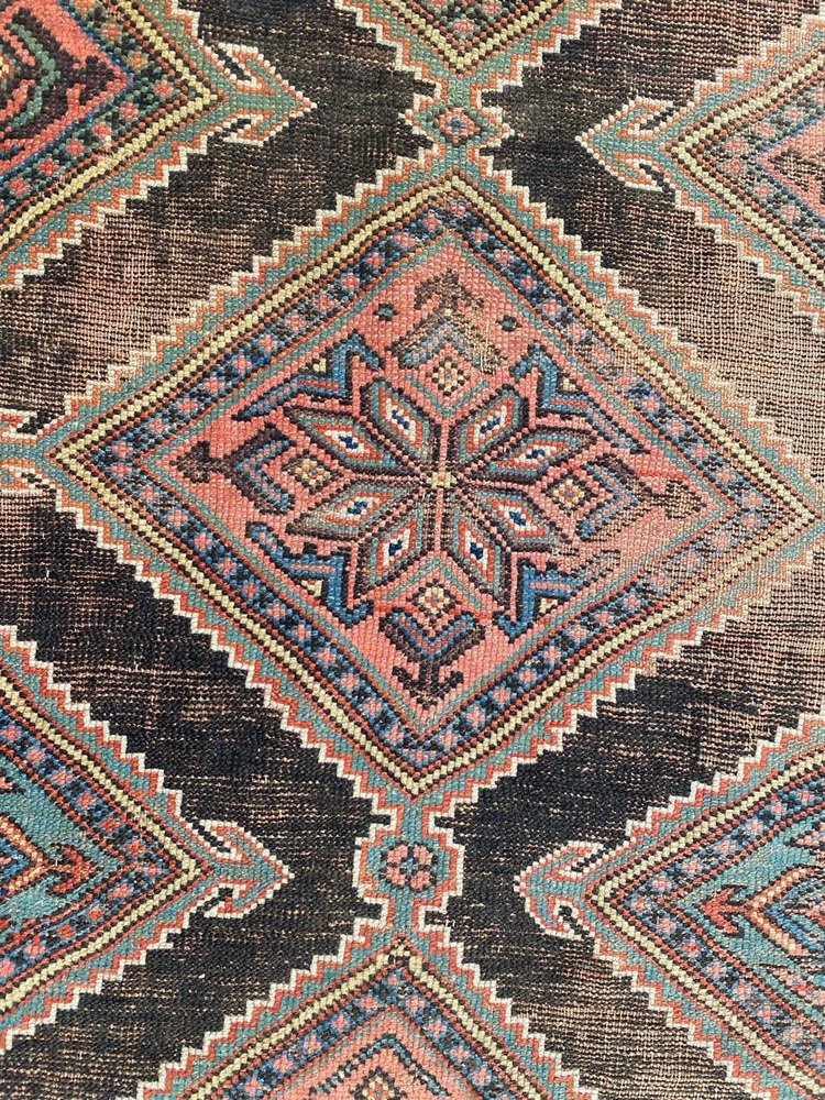 Distressed Kurdish Rug