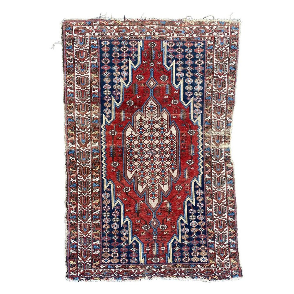 Distressed Mazlaghan Rug