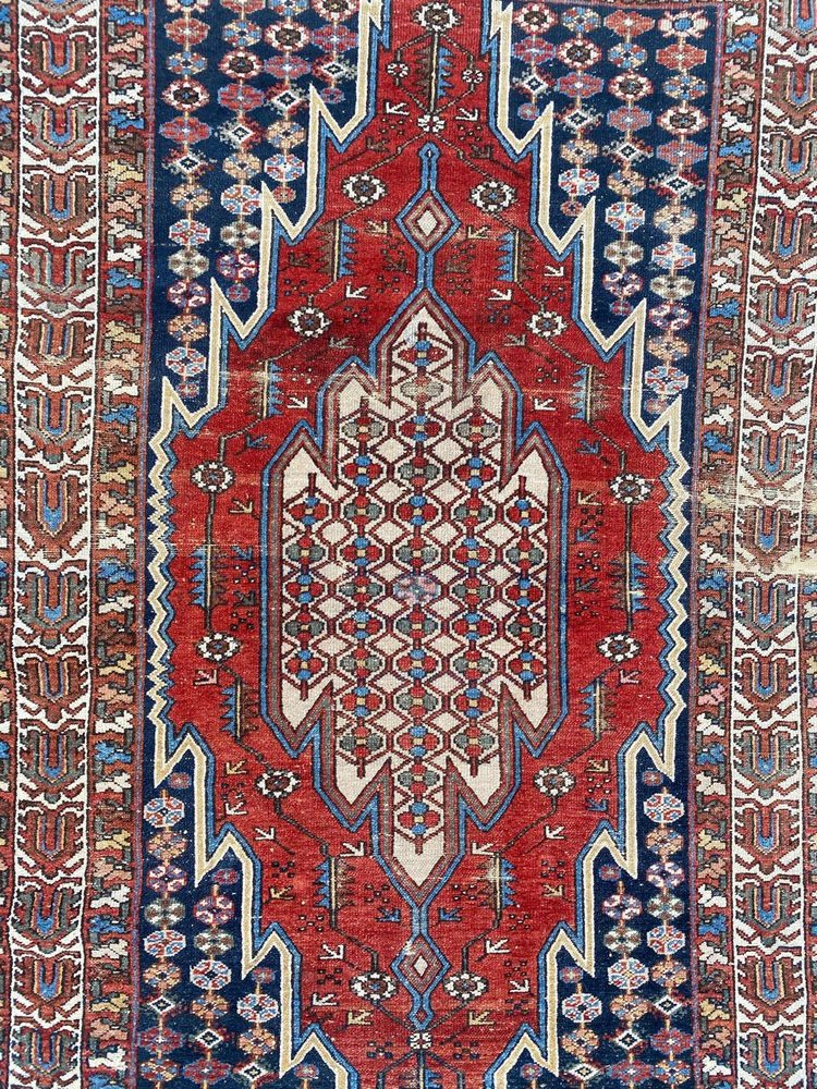 Distressed Mazlaghan Rug