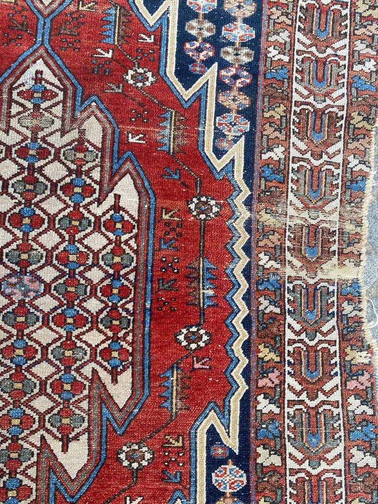 Distressed Mazlaghan Rug