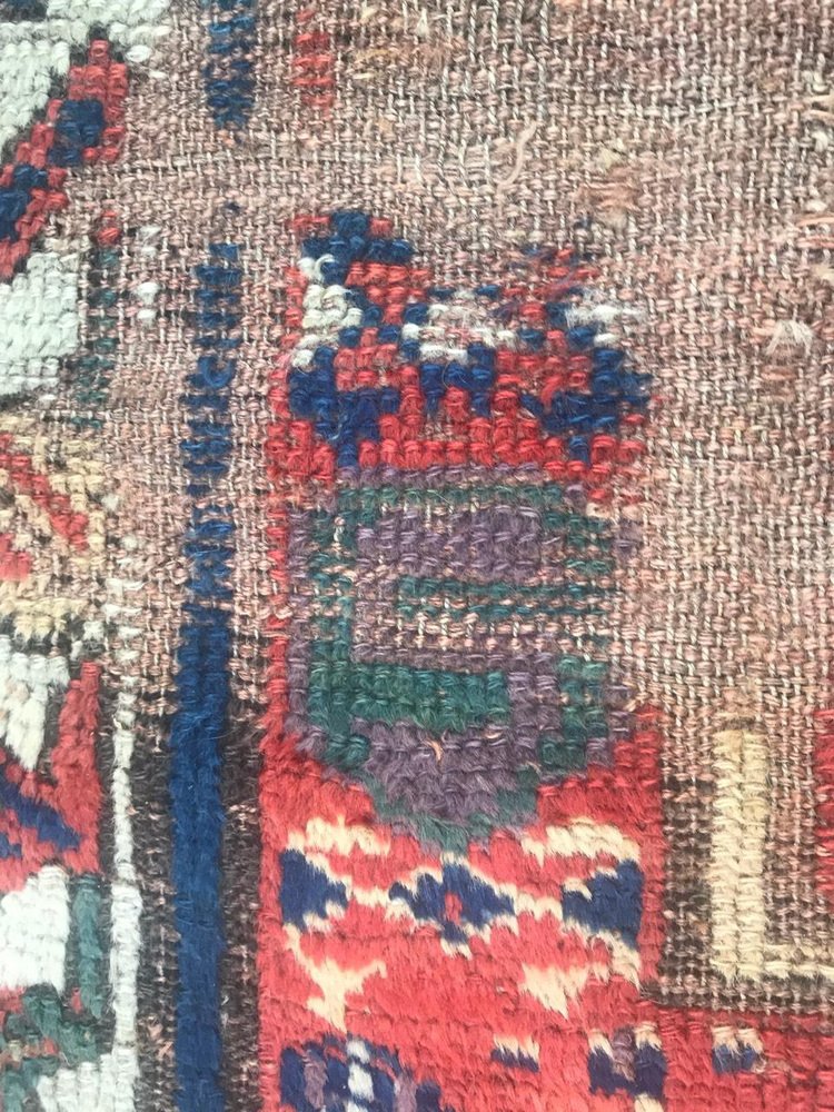 Distressed North Western Kurdish Rug