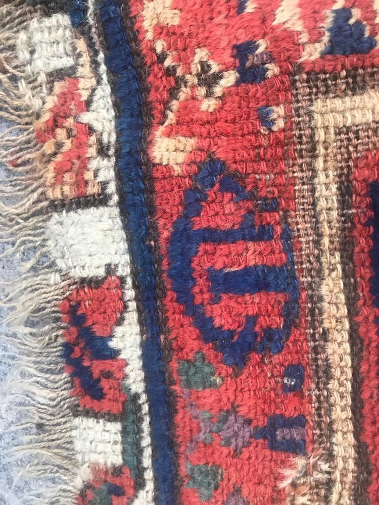 Distressed North Western Kurdish Rug