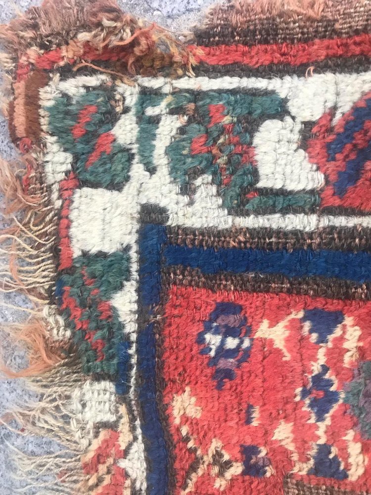 Distressed North Western Kurdish Rug