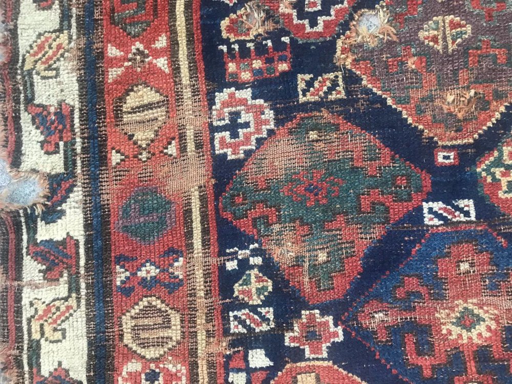 Distressed North Western Kurdish Rug