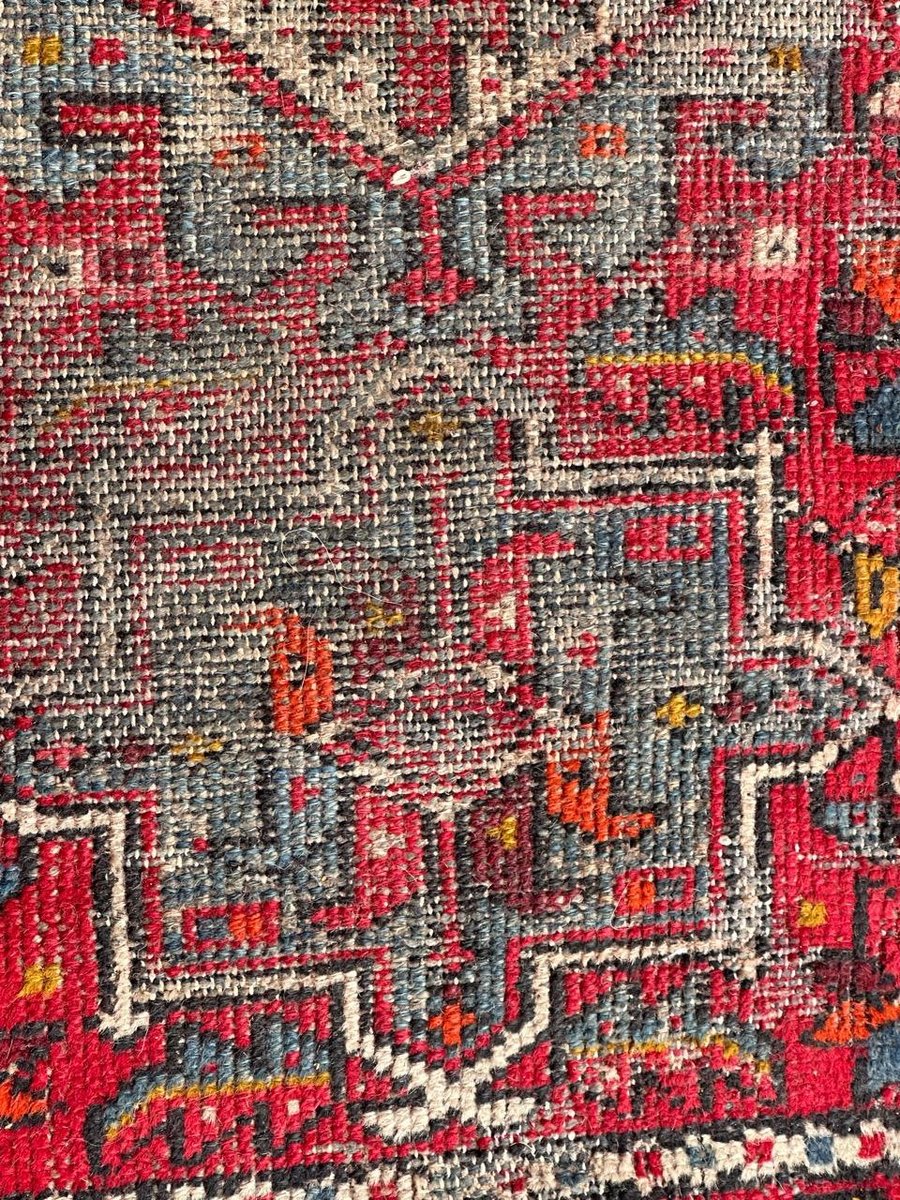 Distressed Small Heriz Rug from Bobyrugs, 1920s