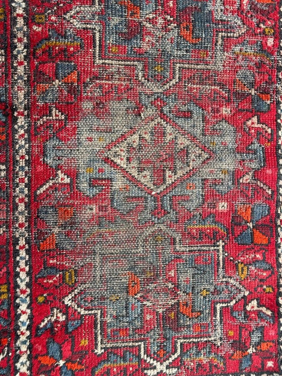 Distressed Small Heriz Rug from Bobyrugs, 1920s