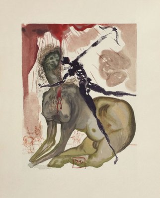 Divine Comedy Hell 12 - The Minotaur by Salvador Dali-FMZ-904136