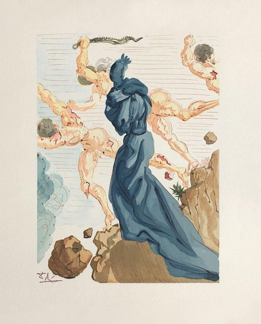 Divine Comedy Hell 15, The Copings of Phlegethon by Salvador Dali