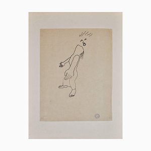 Divinity - III - Original China Ink Drawing by Jean Cocteau - 1925 ca. 1925 ca.-ZCI-759299